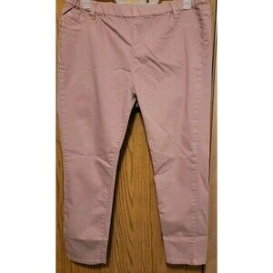 GIA CURVES Womens Stretchy Pull On Elastic Waist Pants,Size XL(?)38" Waist